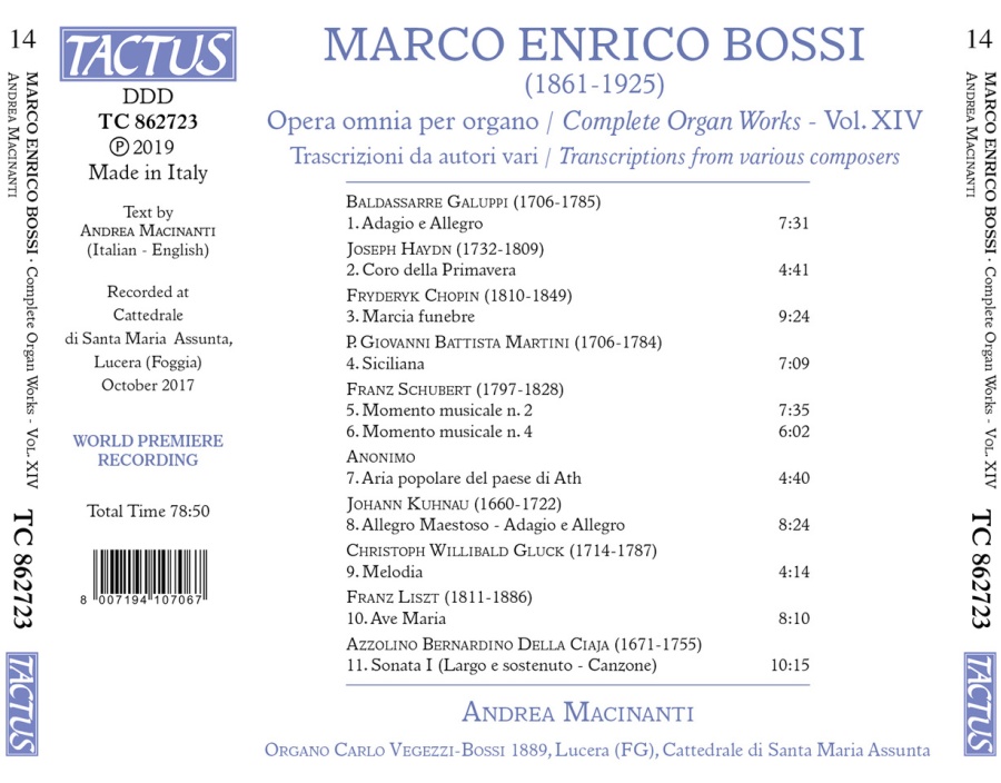 Bossi: Complete Organ Works Vol. XIV - slide-1
