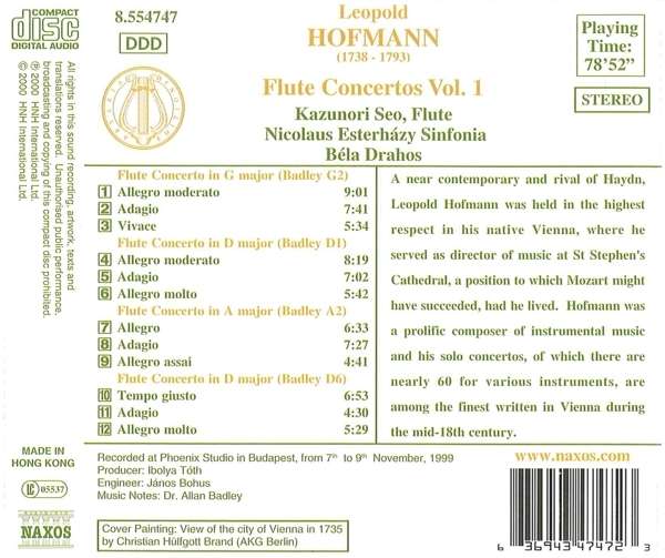 HOFMANN: Flute Concertos vol. 1 - slide-1