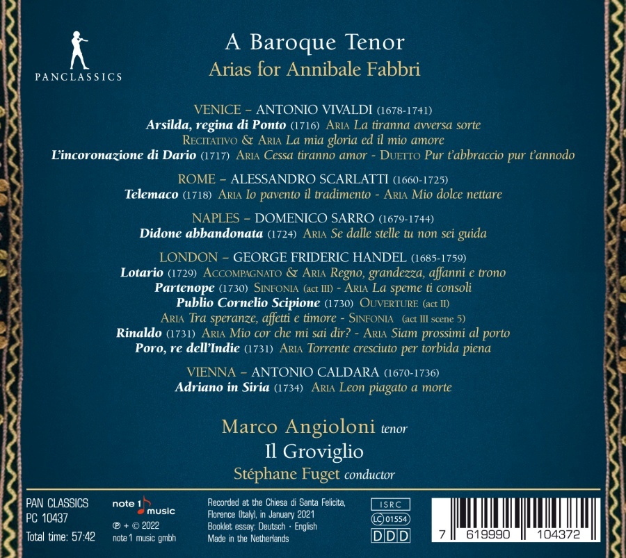 A Baroque Tenor - Arias for Annibale Fabbri - slide-1