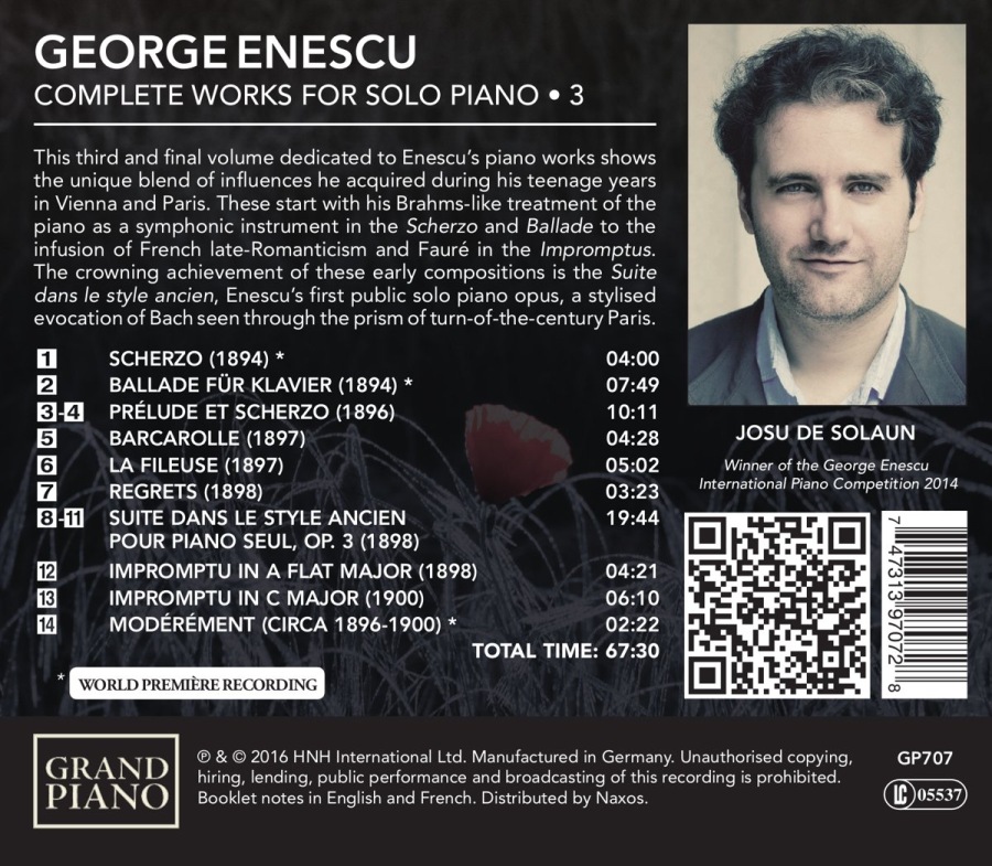 Enescu: Solo Piano Works Vol. 3 - slide-1