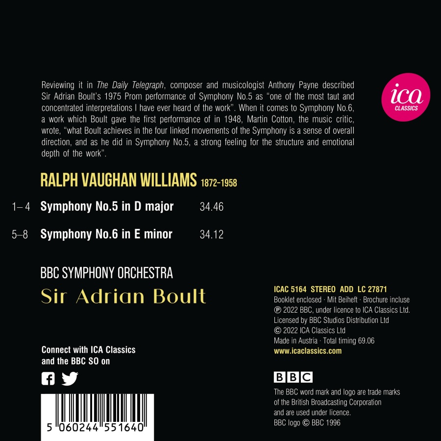Vaughan Williams: Symphonies Nos. 5 & 6 - slide-1