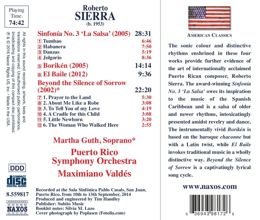 Sierra, Roberto: Sinfonía No. 3 'La Salsa'; Beyond the Silence of Sorrow; Borikén; El Baile - slide-1