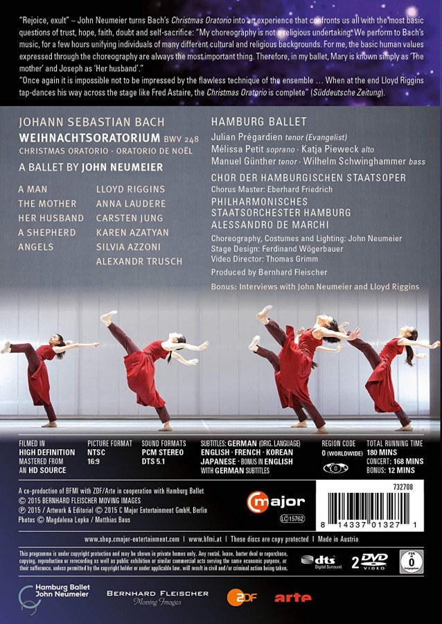 Bach: Weihnachtsoratorium / Hamburg Ballet / DVD 732708 - slide-1