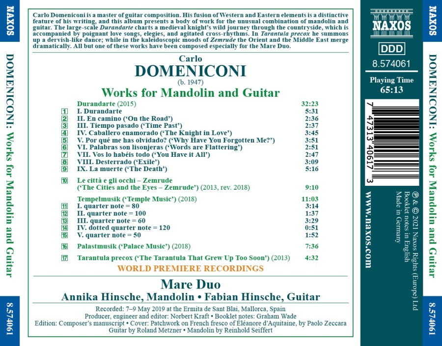 Domeniconi: Works for Mandolin and Guitar - slide-1