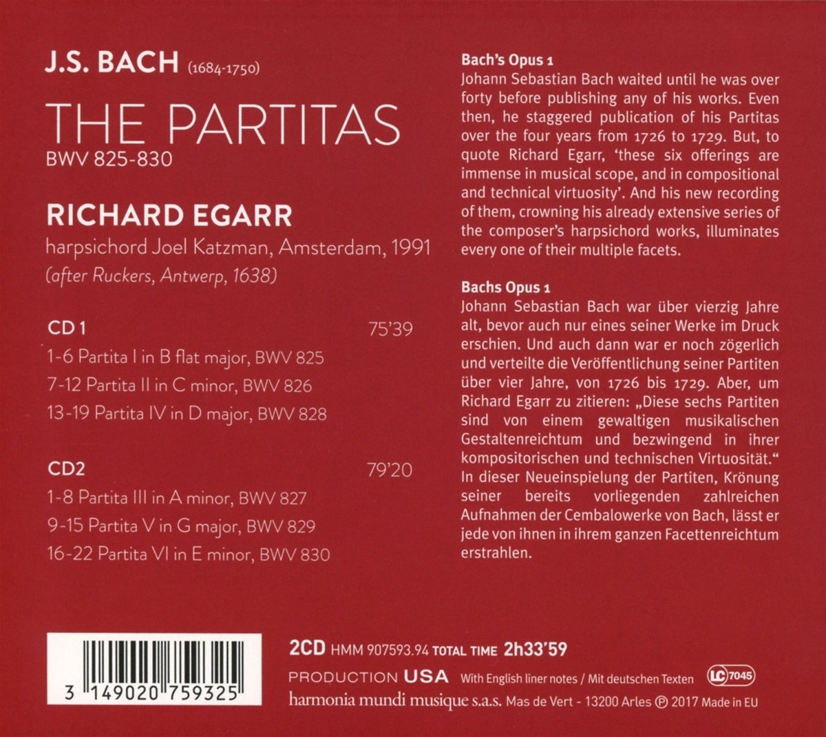 Bach: Complete Partitas BWV 825-30 - slide-1