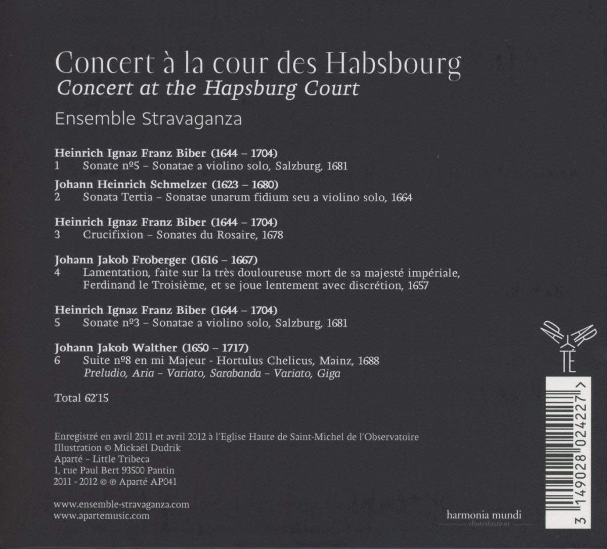 Concert a la cour des Habsburg - Biber, Schmelzer, Froberger, Walther - slide-1