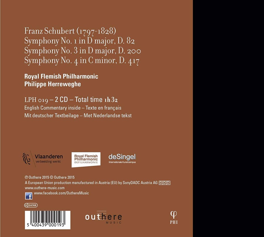 Schubert: Symphonies Nos. 1, 3 & 4 - slide-1