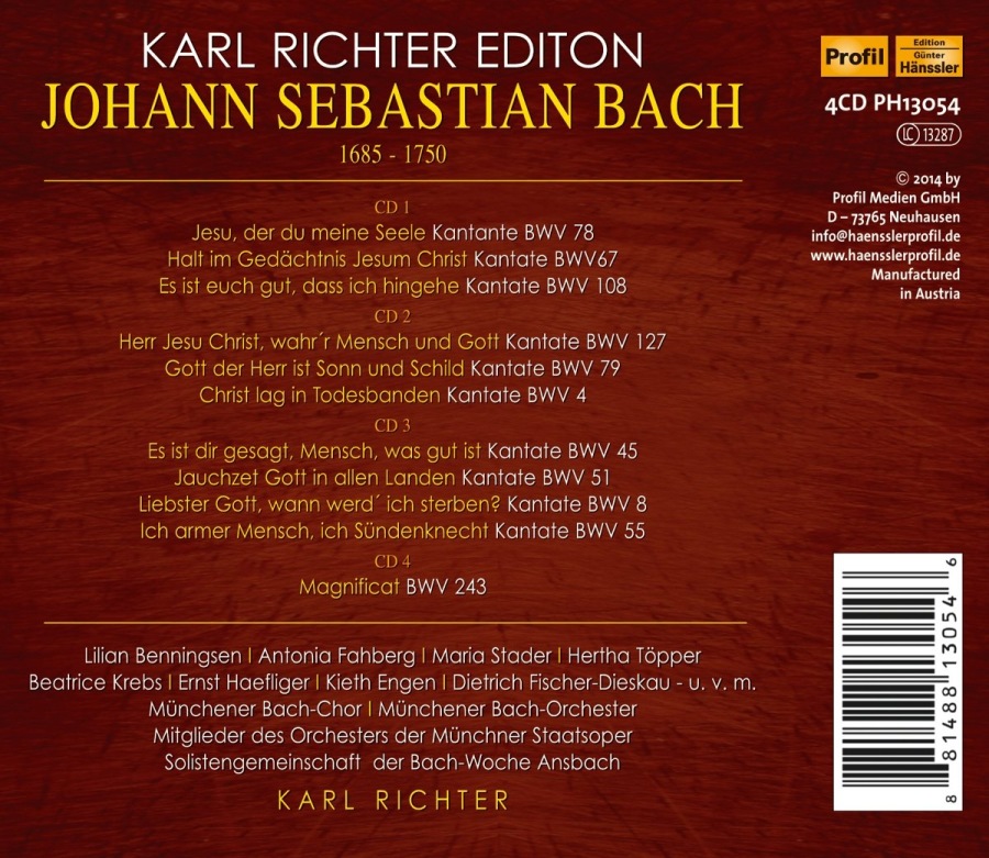 Bach: Cantatas 78, 67, 108, 127, 79, 4, 45, 51, 8, 55; Magnificat - slide-1