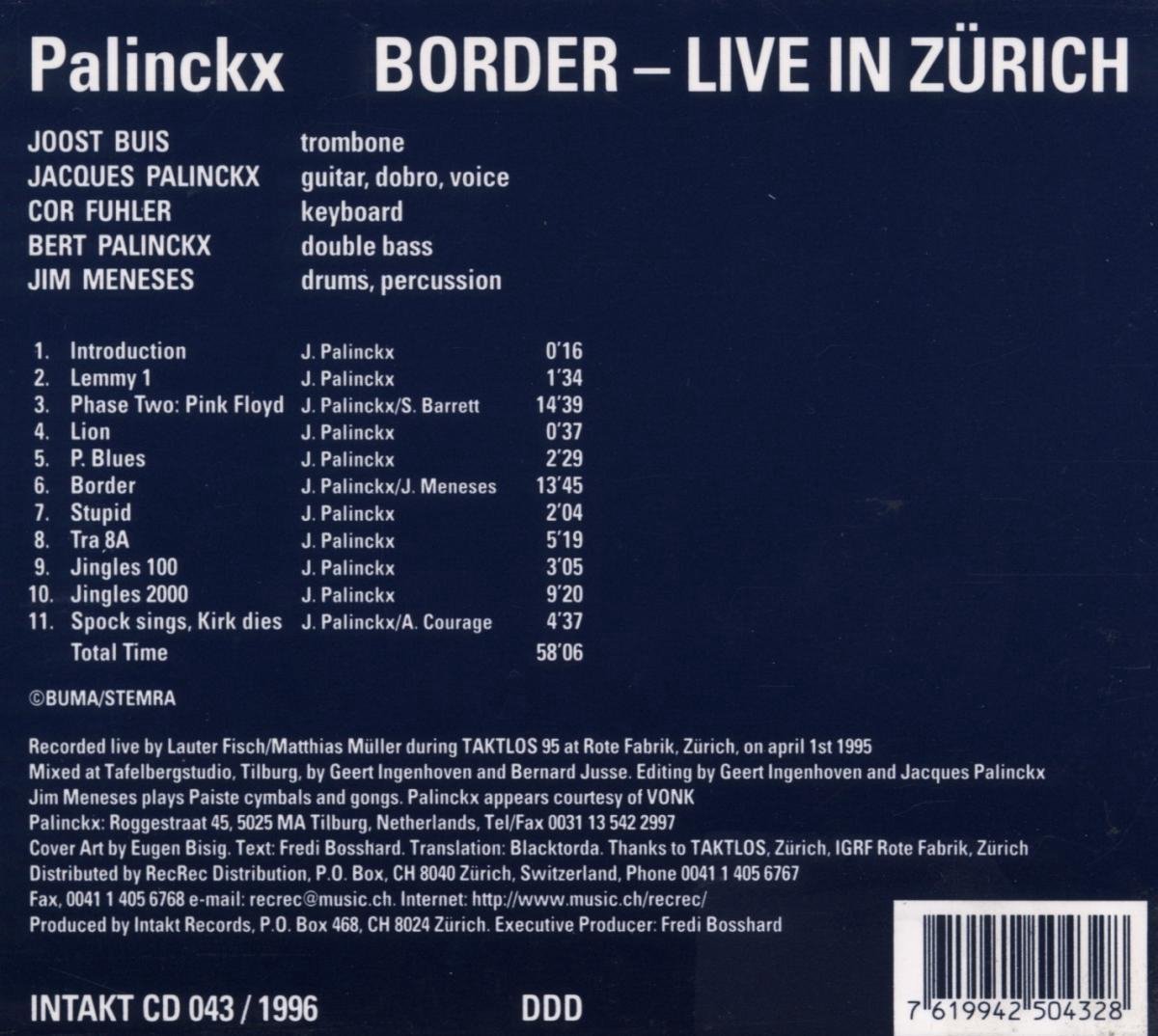 Jacques Palinchx: Border - Live in Zürich - slide-1
