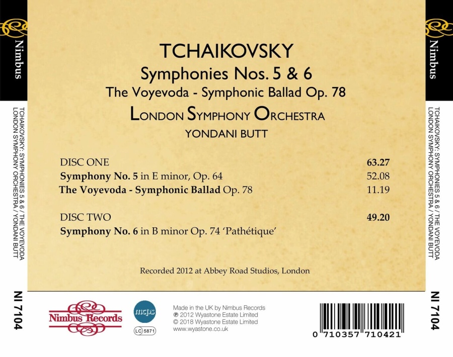 Tchaikovsky: Symphonies Nos. 5 & 6 - slide-1