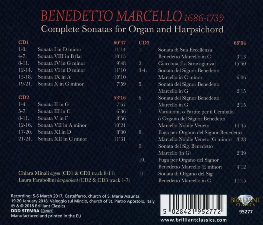 Marcello: Complete Sonatas for Organ and Harpsichord - slide-1