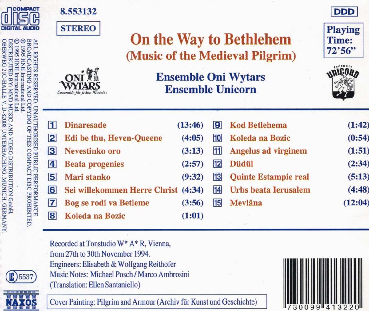 On the Way to Bethlehem: Music of the Medieval Pilgrim - slide-1