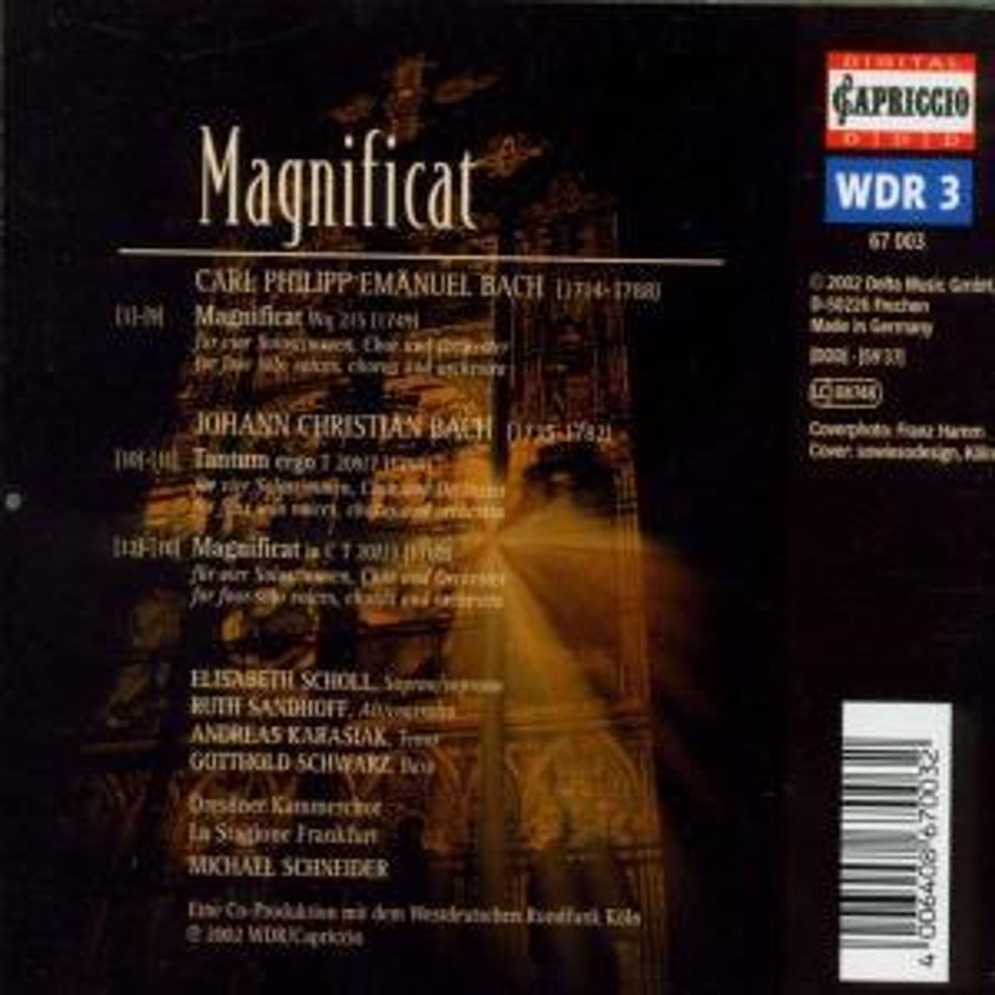 BACH C. P. E. / BACH J. C. : Magnificat - slide-1