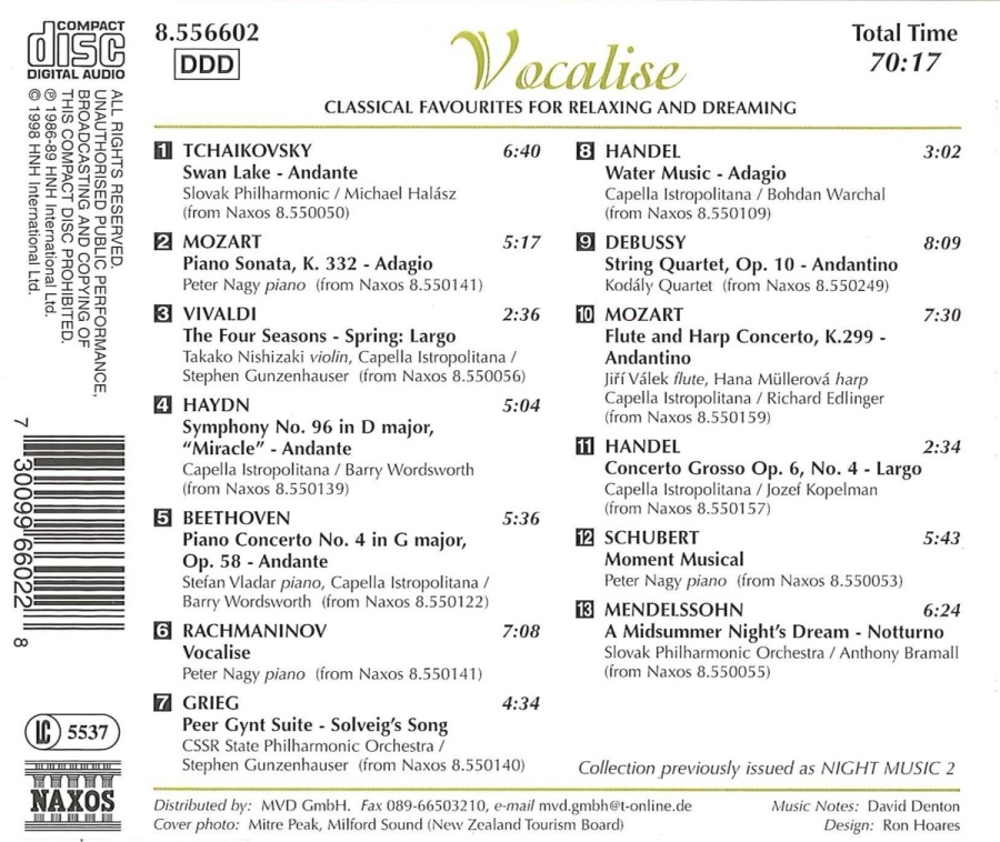 VOCALISE - Classical Favourites for Relaxing and Dreaming - slide-1