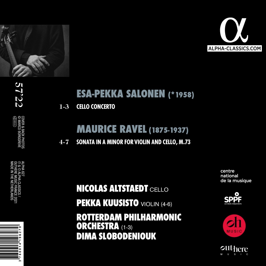 Salonen: Cello Concerto; Ravel: Sonata for Violin & Cello - slide-1