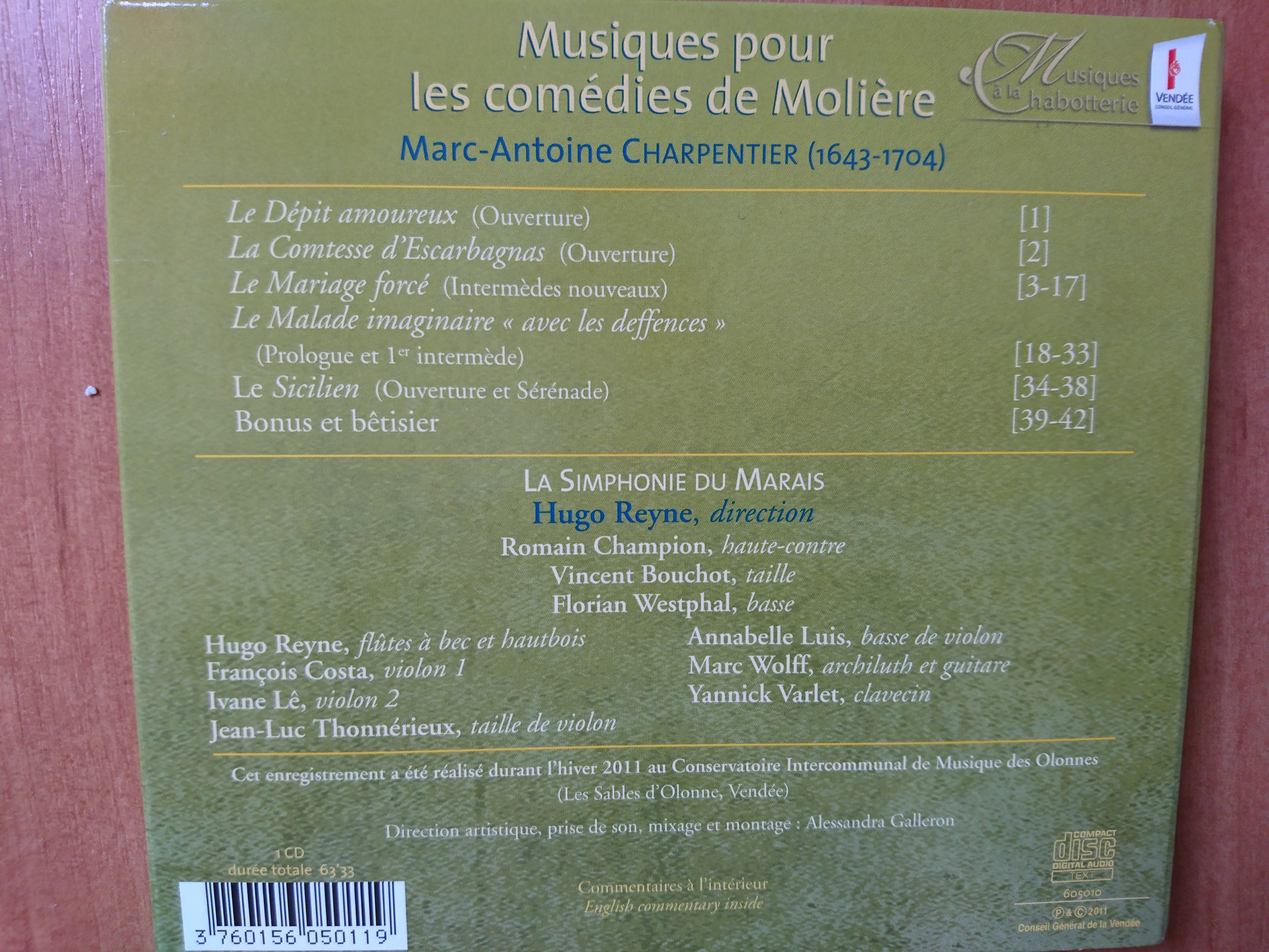 Charpentier: Musiques pour  les comédies de Molière - slide-1