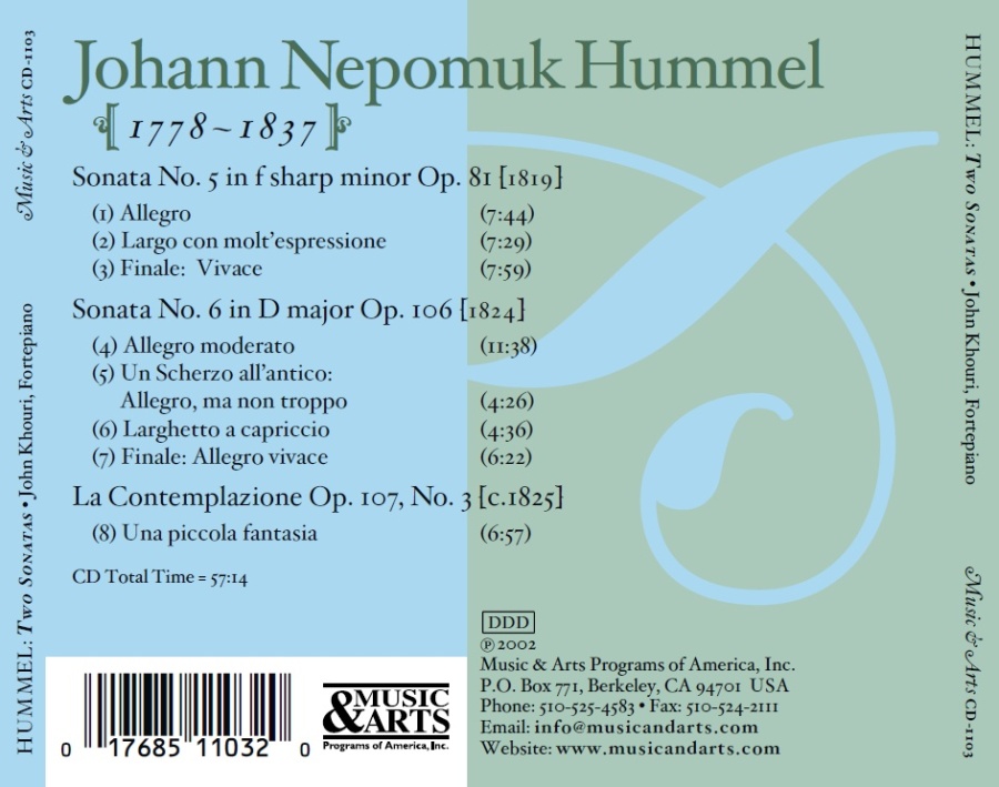 Hummel: Two Sonatas for Fortepiano - slide-1
