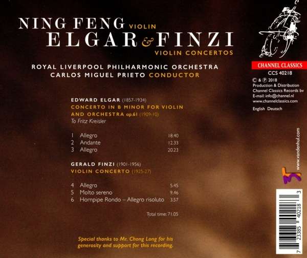 Elgar/Finzi: Violin Concertos - slide-1