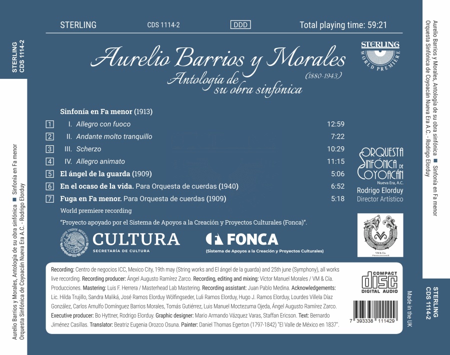 Barrios y Morales: Anthology of his Symphonies - slide-1