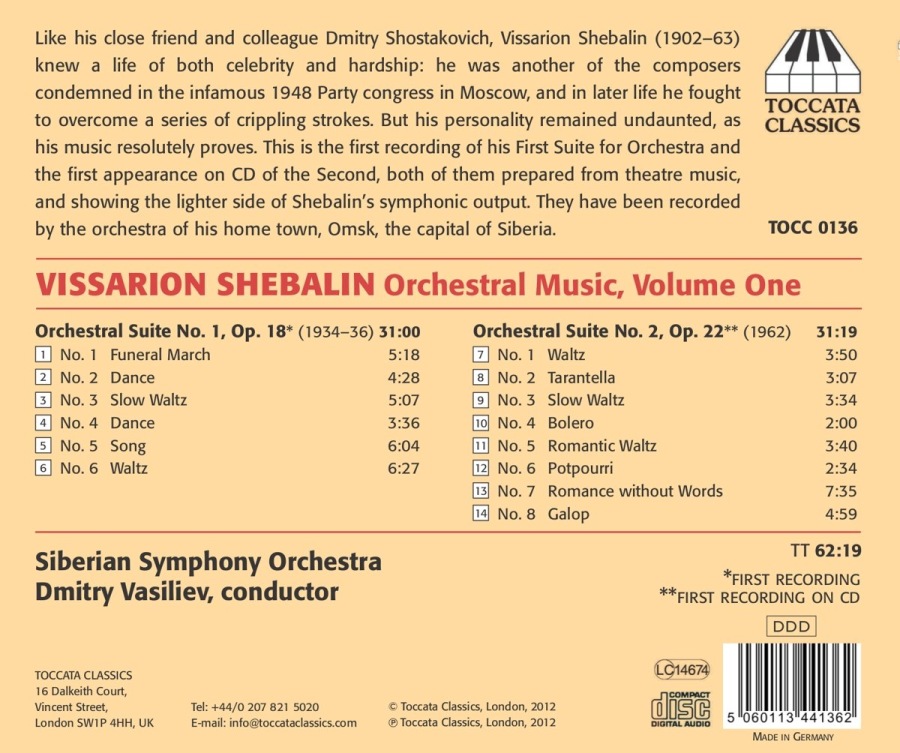 Shebalin: Orchestral Music Vol. 1 - slide-1