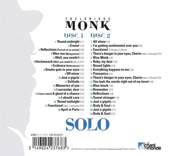 Monk, Thelonious: Solo (1954-1961) - slide-1