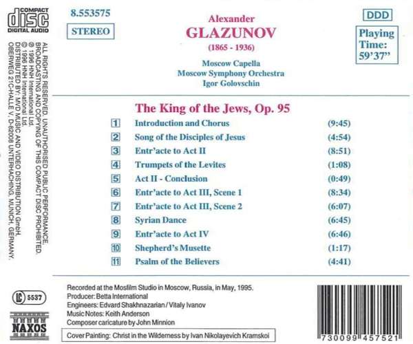 GLAZUNOV: The King of the Jews - slide-1