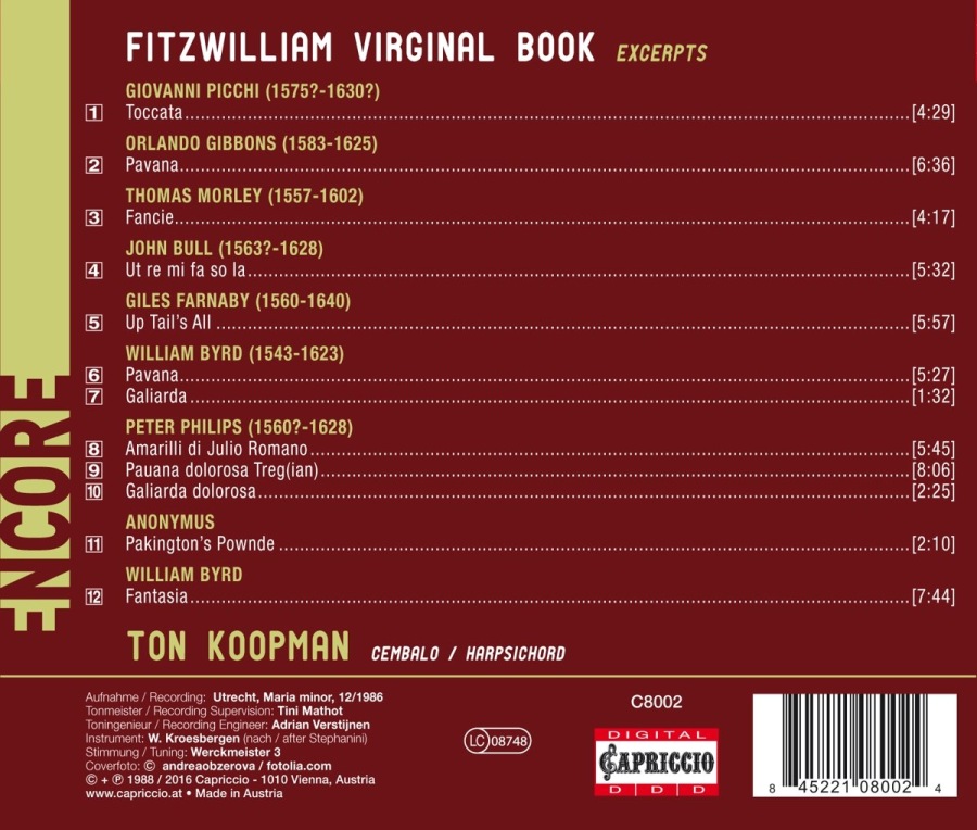 Fitzwilliam Virginal Book - Gibbons; Morley; Farnaby; Byrd; ... - slide-1