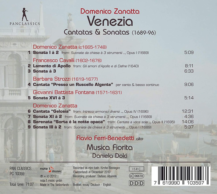 Zanatta: Venezia - Cantatas & Sonatas - slide-1