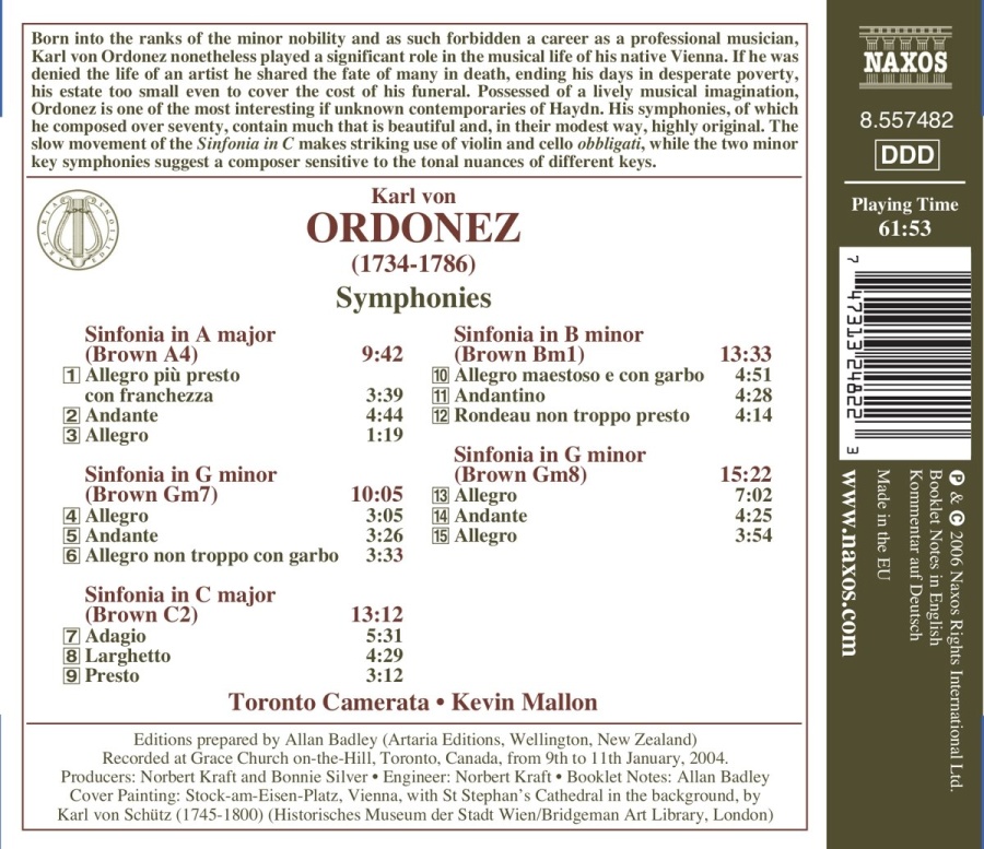 Ordonez: Symphonies - slide-1