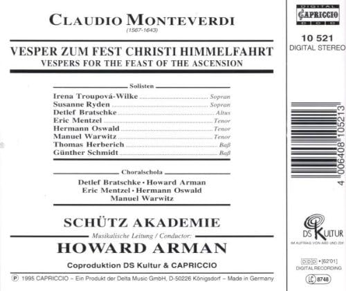 Monteverdi: Vespers for the Feast of the Ascension - slide-1