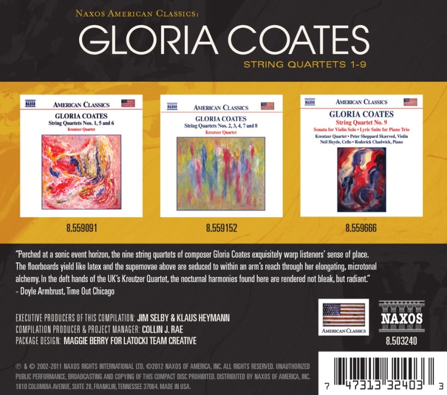 Coates: String Quartets Nos. 1 - 9 - slide-1