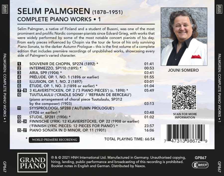 Palmgren: Complete Piano Works, Vol. 1 - slide-1