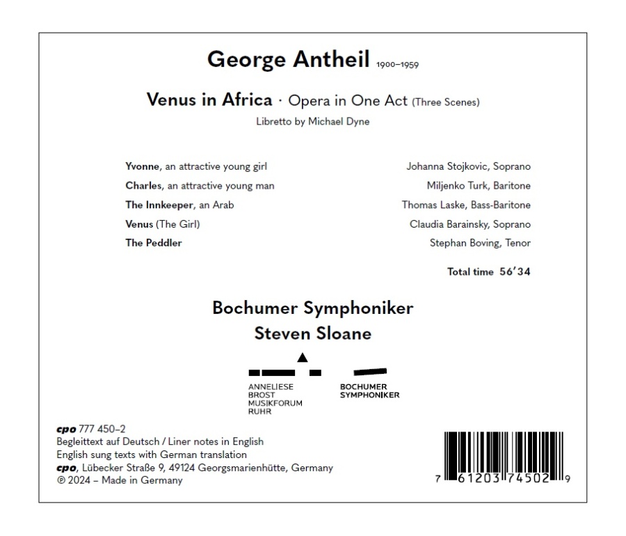 Antheil: Venus in Africa - slide-1