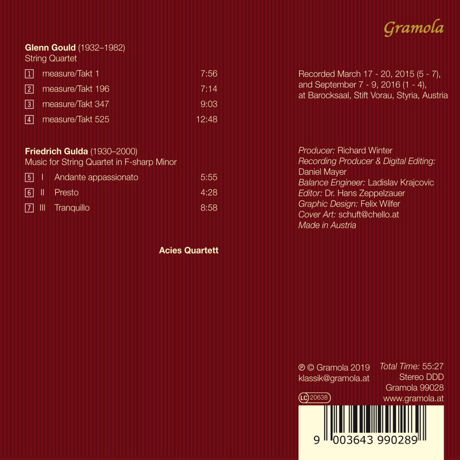 Gould & Gulda: The String Quartet - slide-1