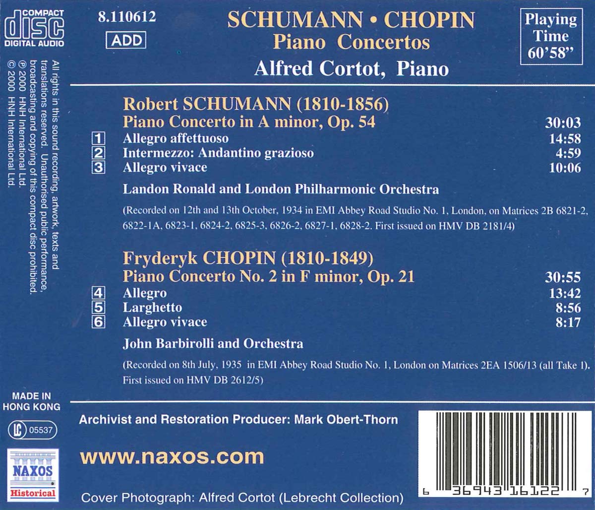Schumann/Chopin:Piano Concertos - slide-1