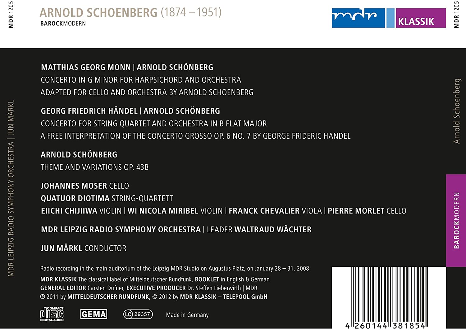 Schoenberg: BarockModern - koncerty Monn, Händel, Schönberg - slide-1