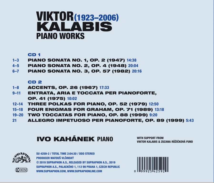 Kalabis: The Complete Piano Works - slide-1