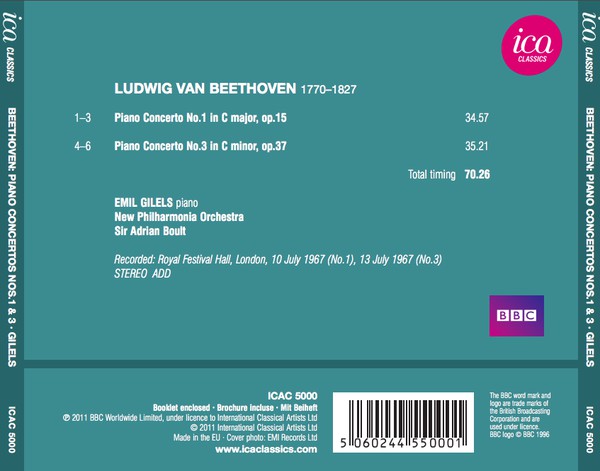 Beethoven: Piano Concertos No. 1 & 3 - slide-1