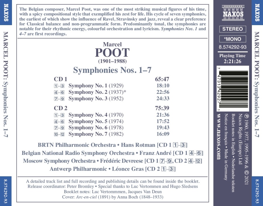 Poot: Symphonies Nos. 1-7 - slide-1