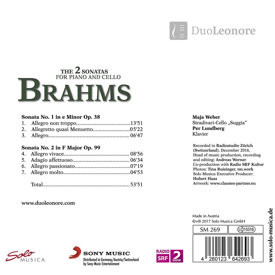 Brahms: The 2 Cello Sonatas - slide-1