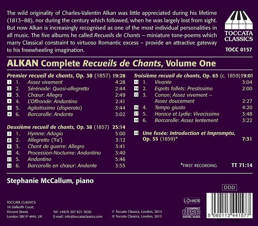 Alkan: Complete Recueils de Chants Volume 1 - slide-1