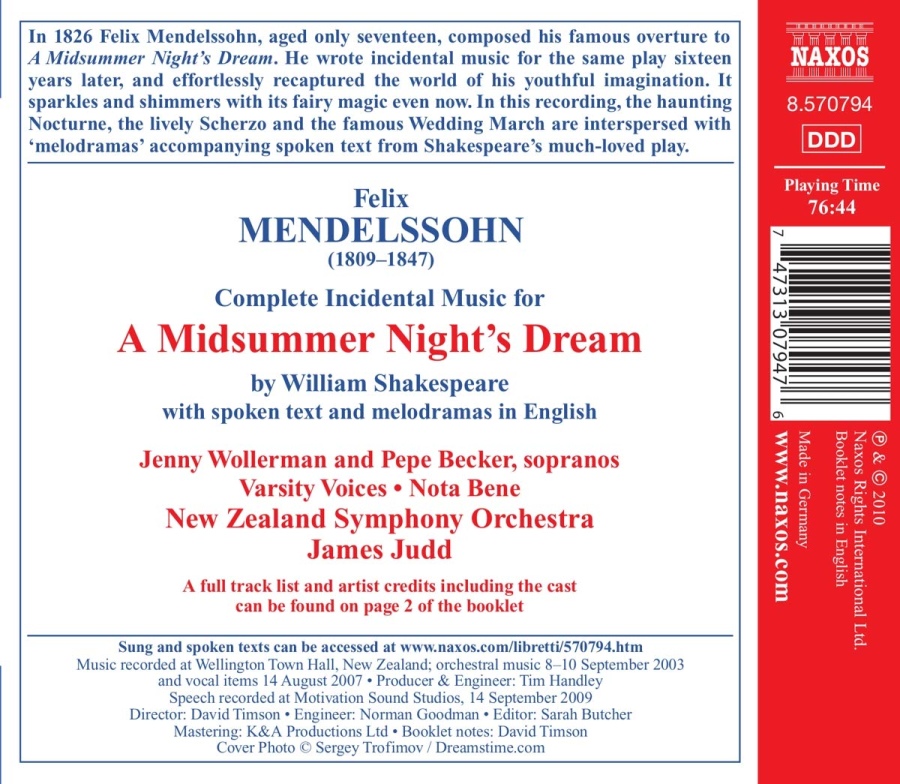Mendelssohn: A Midsummer Night´s Dream - slide-1
