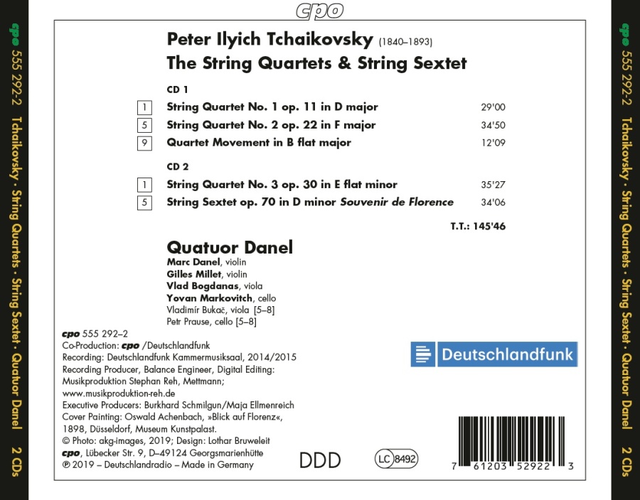 Tchaikovsky: Complete String Quartets; String Sextet - slide-1