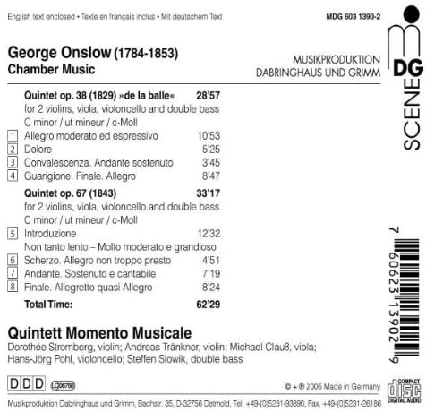 Onslow: String quartets vol. 3 - slide-1