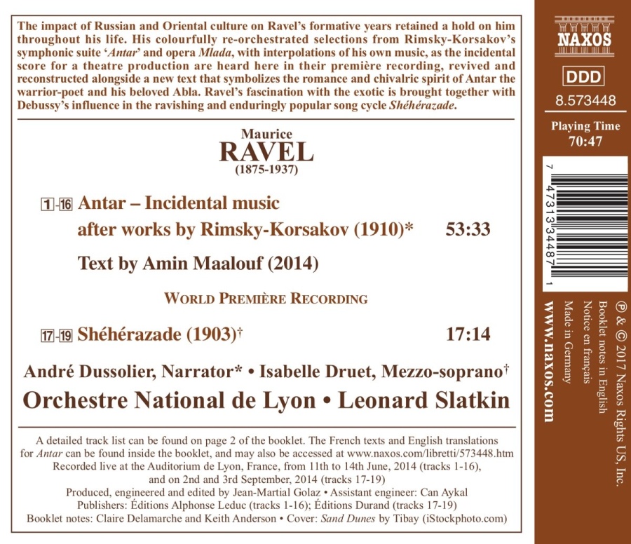 Ravel: Orchestral Works Vol. 5 - Antar & Shéhérazade - slide-1