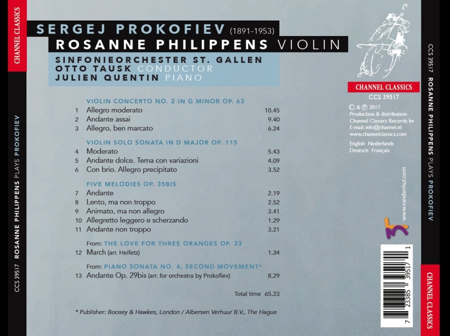 Prokofiev: Violin concerto no. 2; Violin sonata; Five Melodies - slide-1