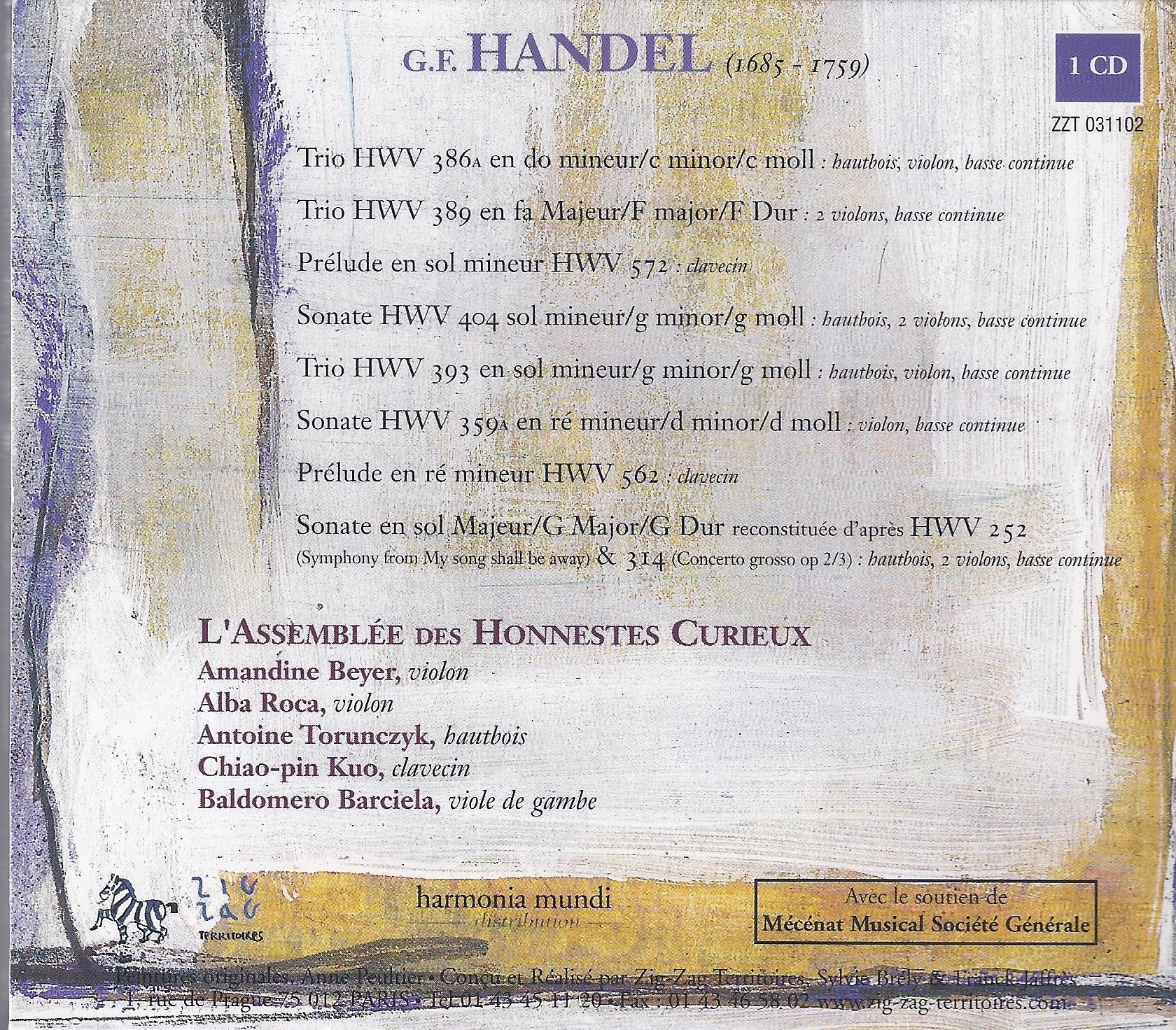 Handel: Sonates in Several Parts  - slide-1