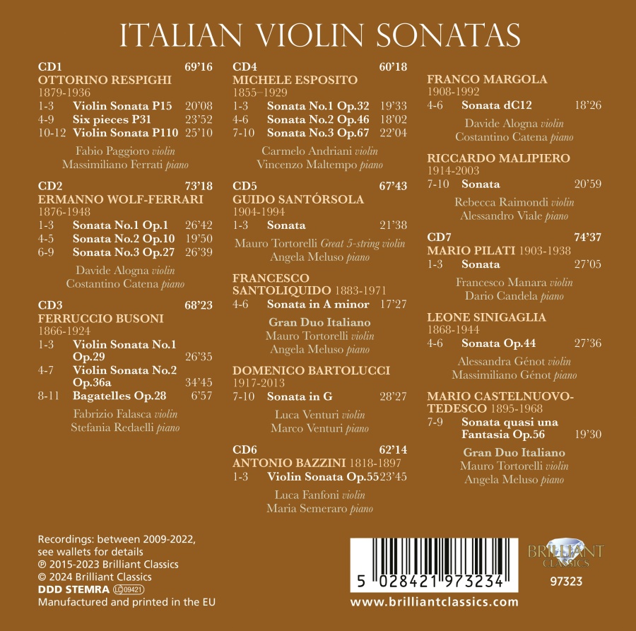 Italian Violin Sonatas (Italian Romantic Series) - slide-1