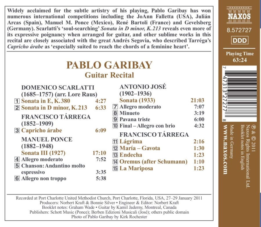 Guitar Recital  -  Scarlatti, Tarrega, Pons, Jose - slide-1