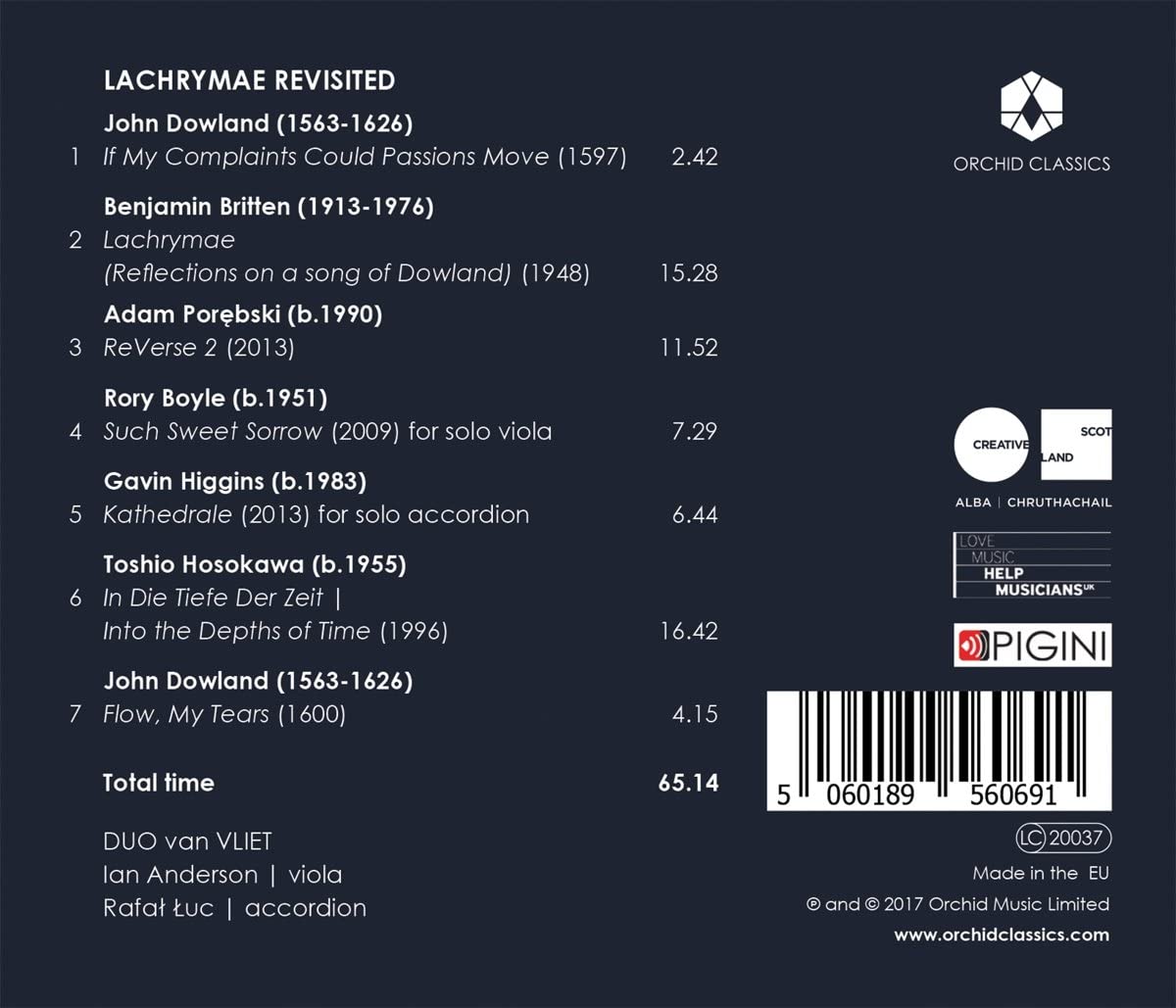 Lachrymae Revisited - Dowland; Britten; Porębski; Hosokawa; ... - slide-1